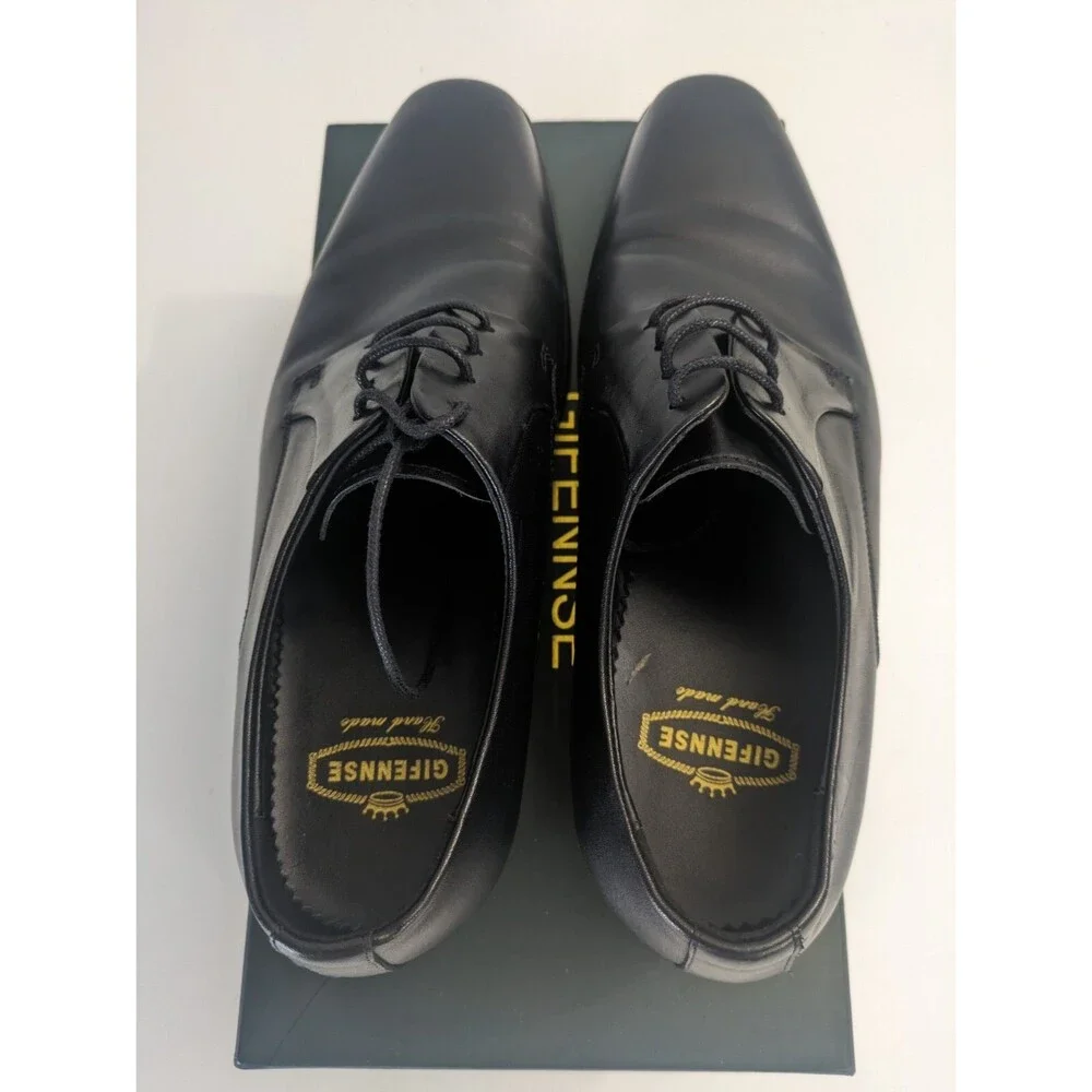 GIFENNSE ‎ Leather Oxford Dress Shoes Formal Lace Up Modern Shoes 9